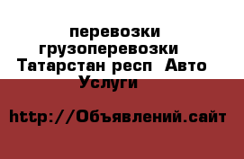 перевозки  грузоперевозки  - Татарстан респ. Авто » Услуги   